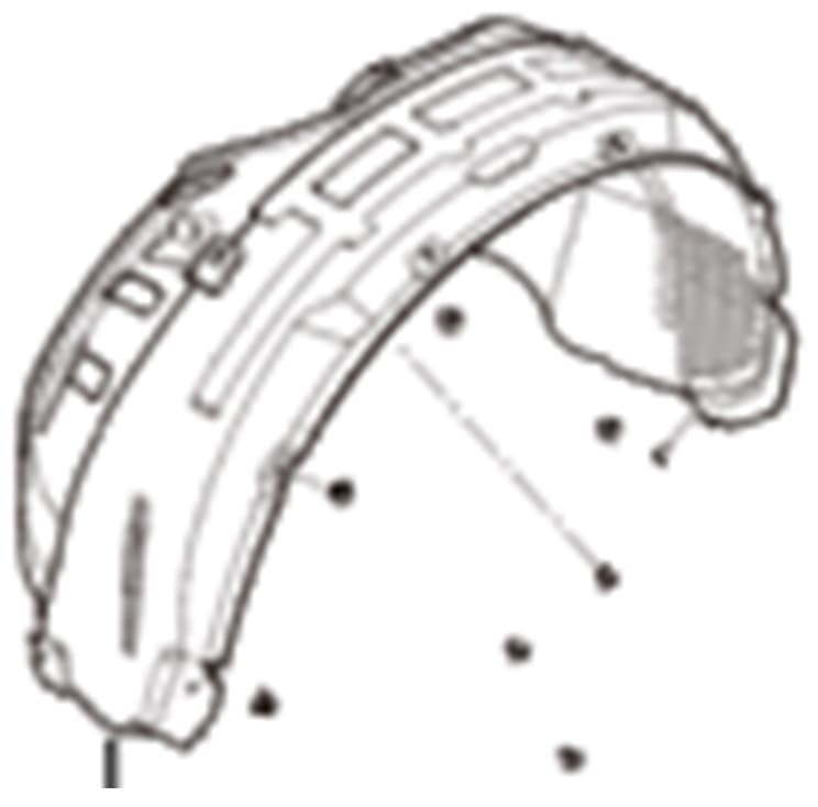 พลาสติกซุ้มล้อหน้า , หลัง